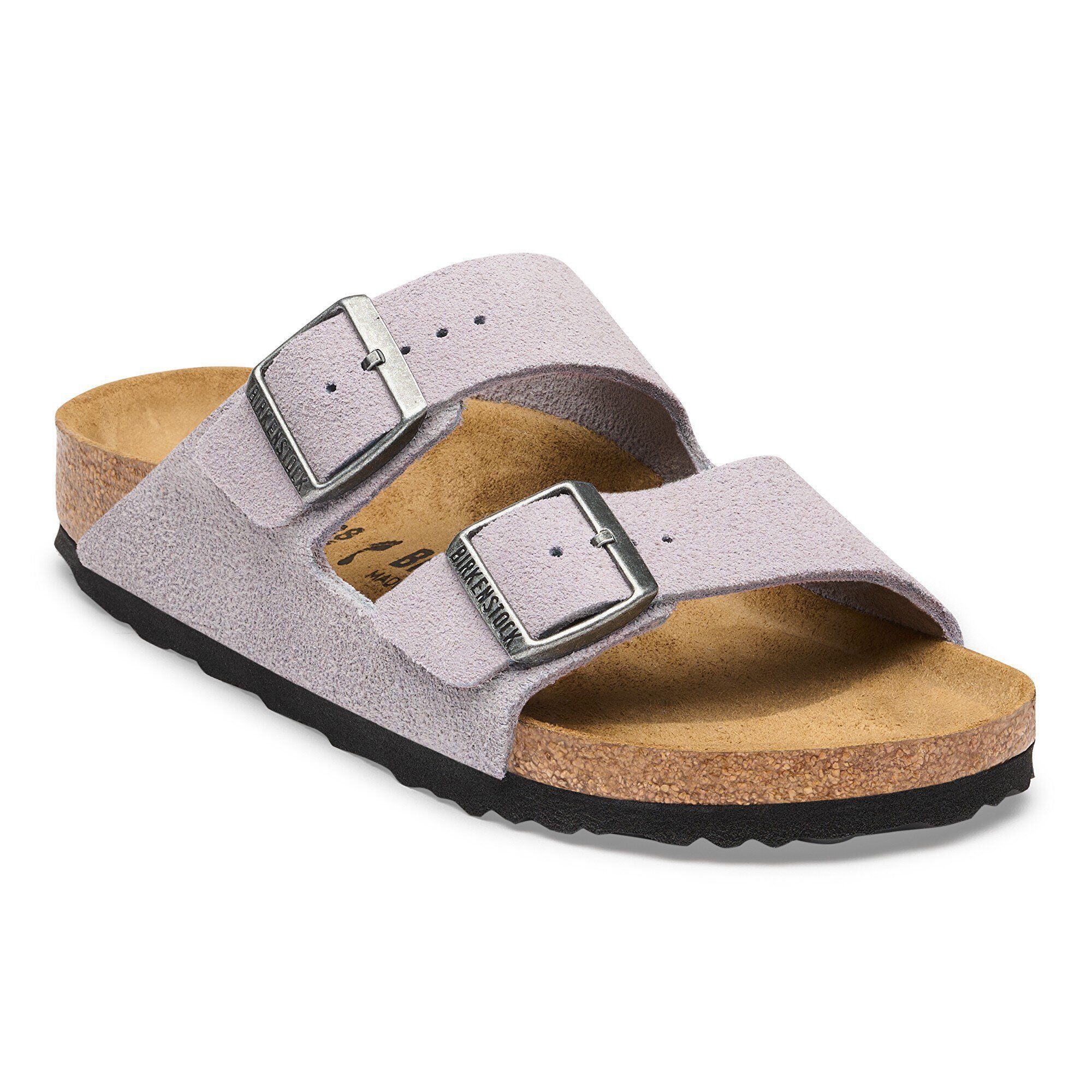 Birkenstock Arizona Womens Sandal Suede-Lavender Sky 7