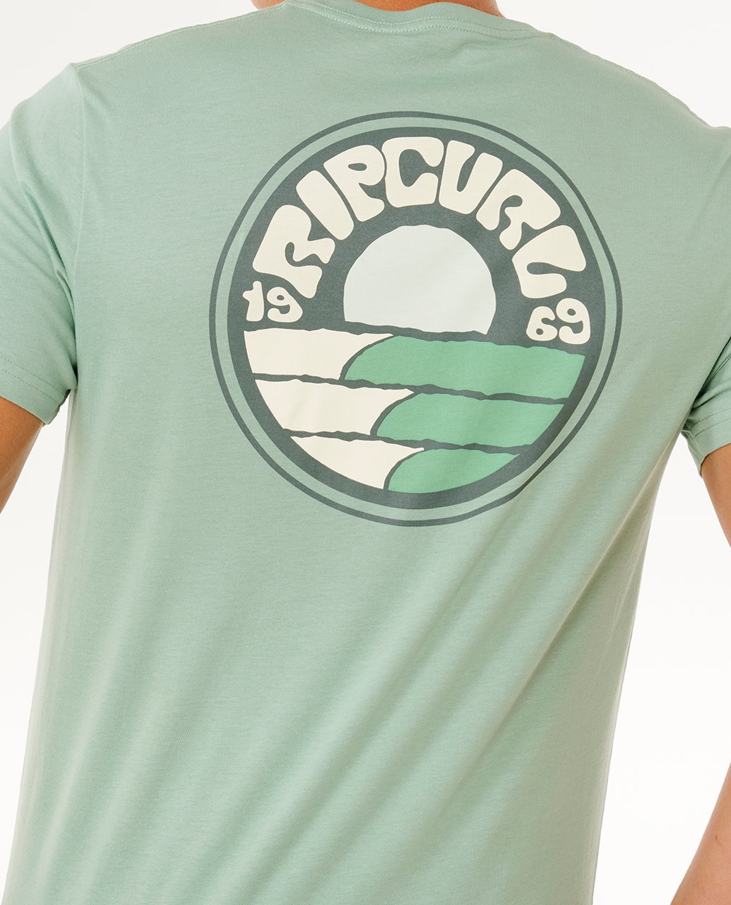 RIP CURL PACIFIC RINSE STACKED TEE 3237 - Aloe M