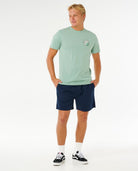RIP CURL PACIFIC RINSE STACKED TEE 3237 - Aloe L