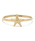 Pura Vida Sea Star Ring 5PK Gold 8