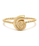 Pura Vida Seashell Ring 5PK Gold 7