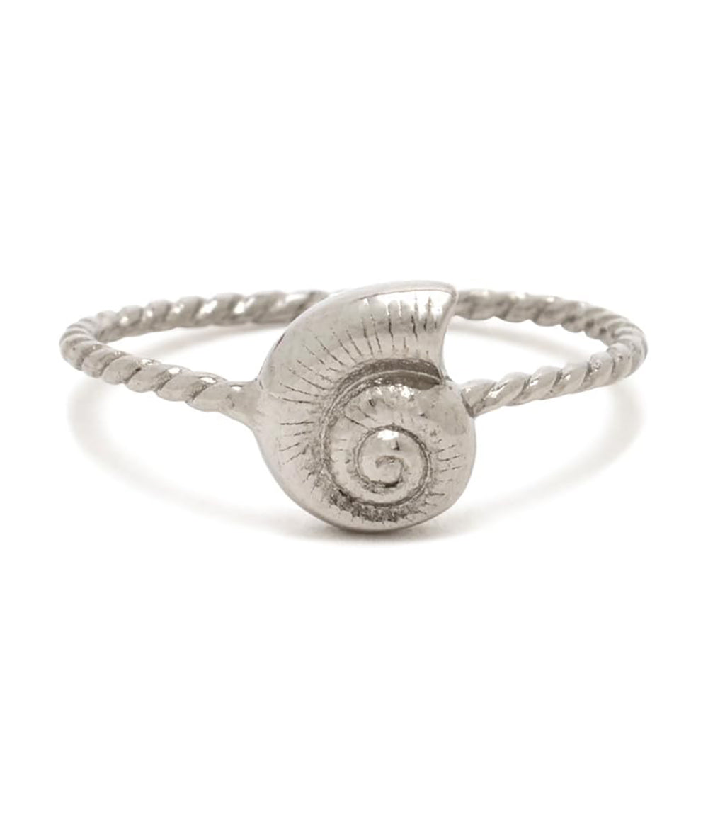 Pura Vida Seashell Ring 5PK Silver 8