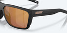 Costa Del Mar Pargo Sunglasses Black GoldMirror 580G