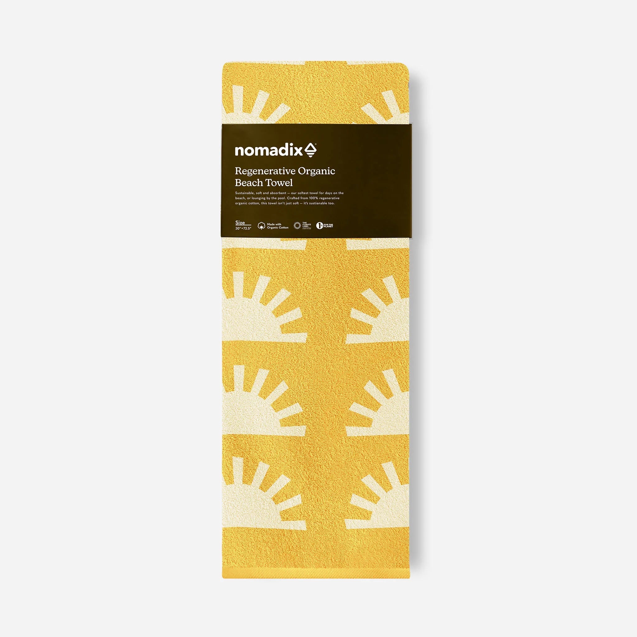 Nomadix Beach Towel SunshineAmberSun 30x72.5