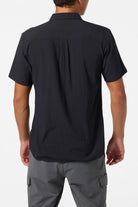 O'NEILL TRVLR PERFORATED STANDARD SS WOVEN SHIRT BLK-BLACK M
