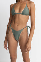 Rhythm Tie Side High Cut Pant OLI-Olive 1XS