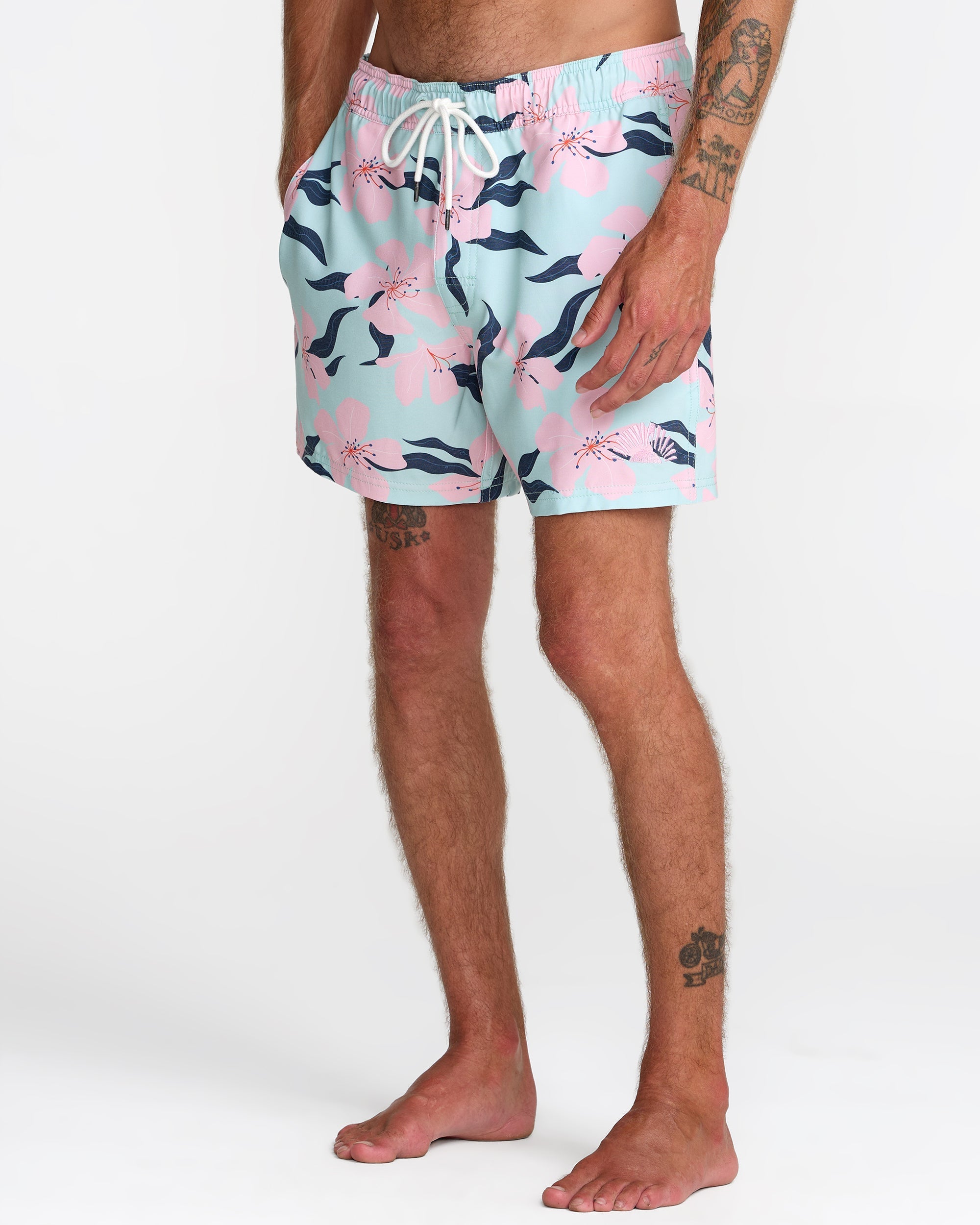 RVCA RESORT ELASTIC 16 BLUE HAZE BHZ XL