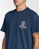 RVCA PALMGROVE MOODY BLUE MBL L