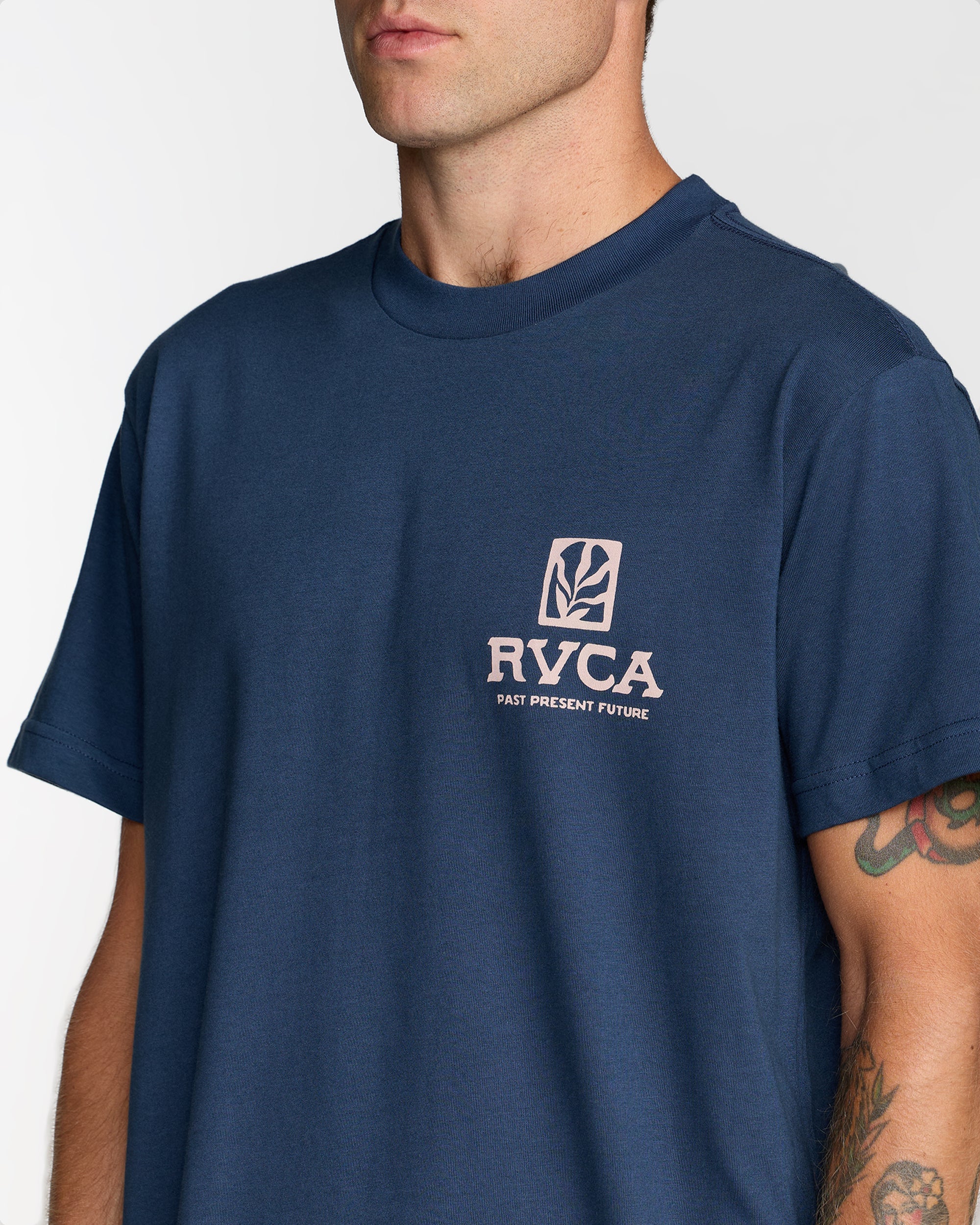 RVCA PALMGROVE MOODY BLUE MBL L