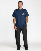 RVCA PALMGROVE MOODY BLUE MBL XL