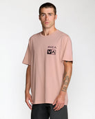 RVCA GLITCH SS PALE MAUVE PAL S