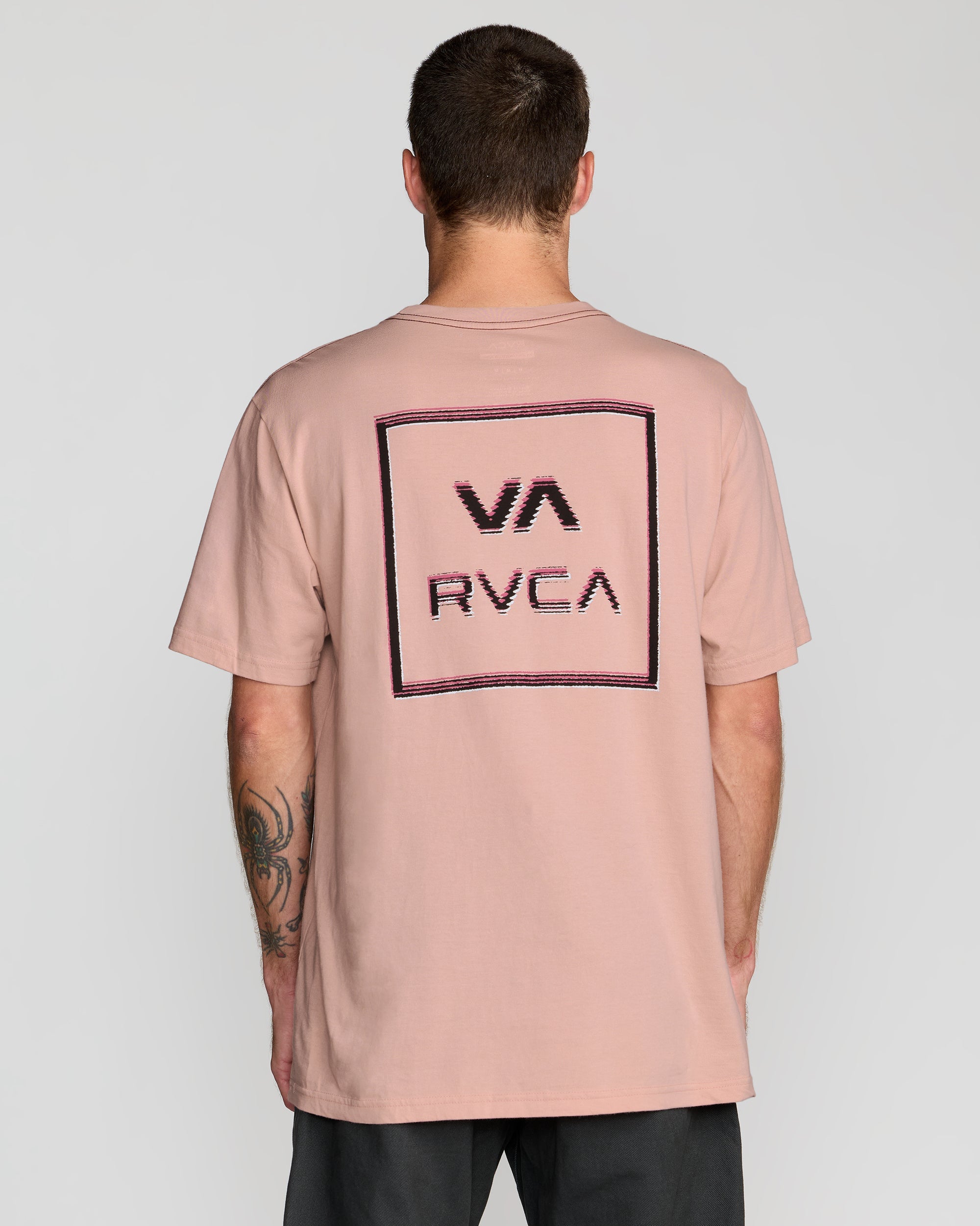 RVCA GLITCH SS PALE MAUVE PAL XXL