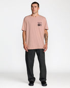 RVCA GLITCH SS PALE MAUVE PAL M