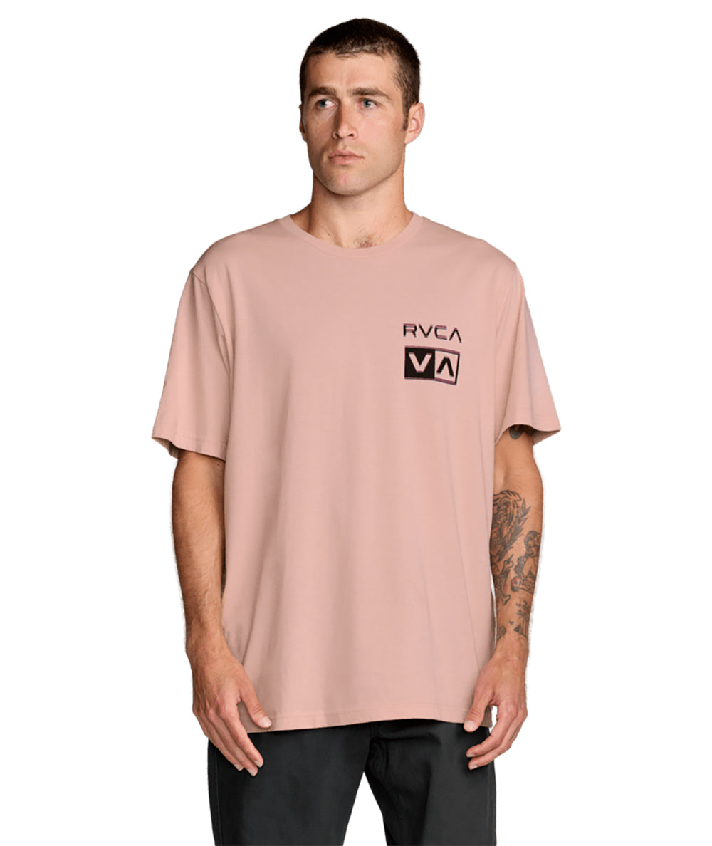 RVCA GLITCH SS PALE MAUVE PAL XXL