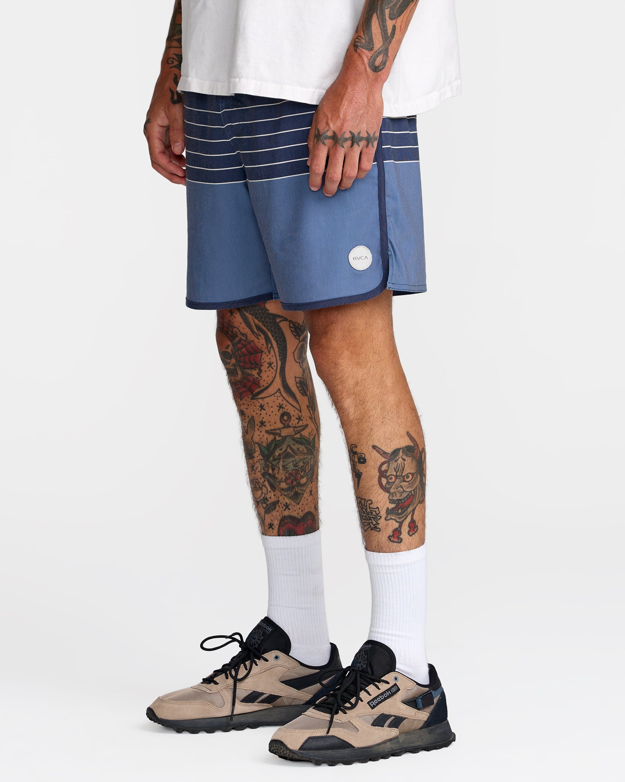 RVCA YOGGER HYBRID 17 MDY-MOODY BLUE L