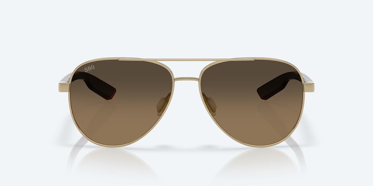 Costa Del Mar Peli Polarized Sunglasses BrshdGold CopperGradient 580G