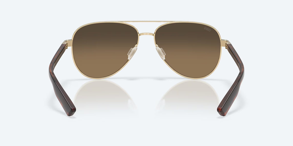 Costa Del Mar Peli Polarized Sunglasses BrshdGold CopperGradient 580G