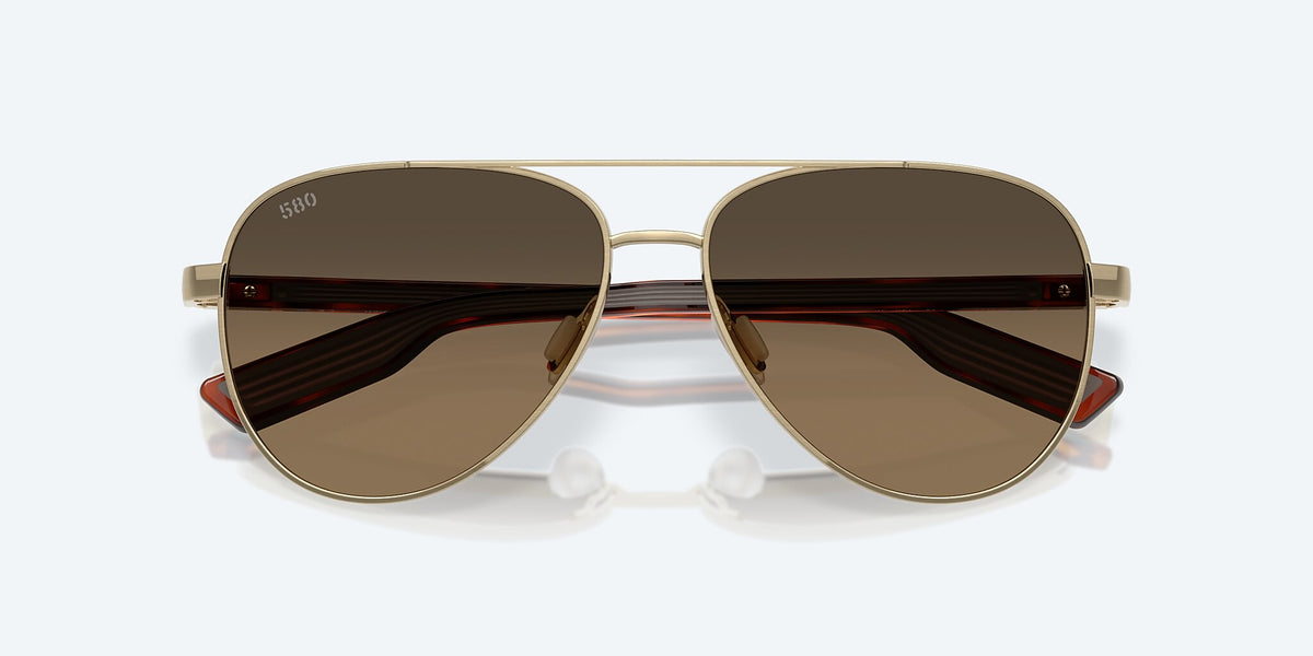 Costa Del Mar Peli Polarized Sunglasses BrshdGold CopperGradient 580G