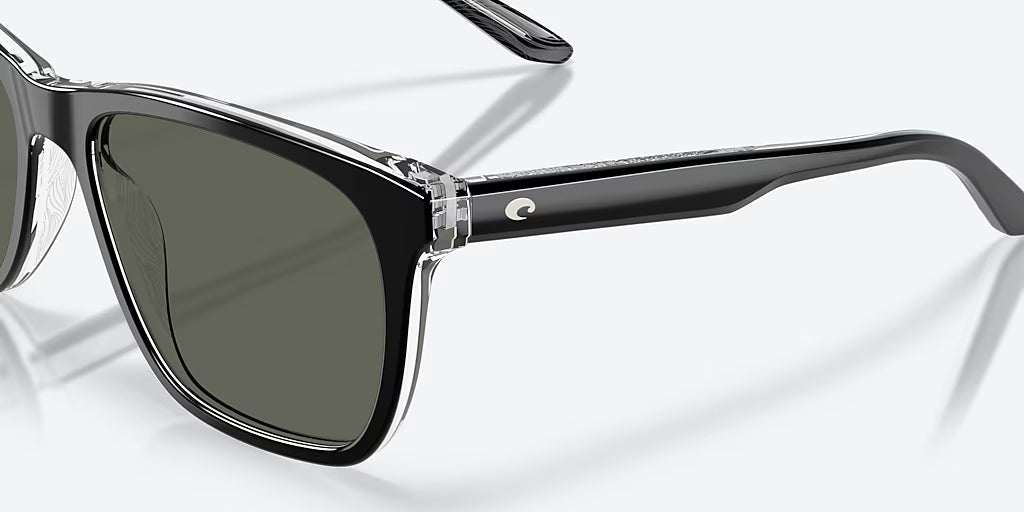 Costa Del Mar Gravels Polarized Sunglasses Black Gray 580G