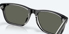 Costa Del Mar Gravels Polarized Sunglasses Black Gray 580G