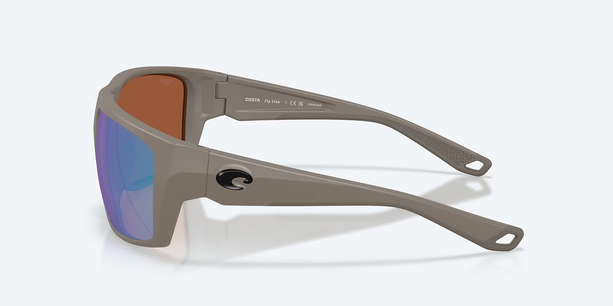 Costa Del Mar Fly Line Polarized Sunglasses MatteOliveShale GreenMirror 580G