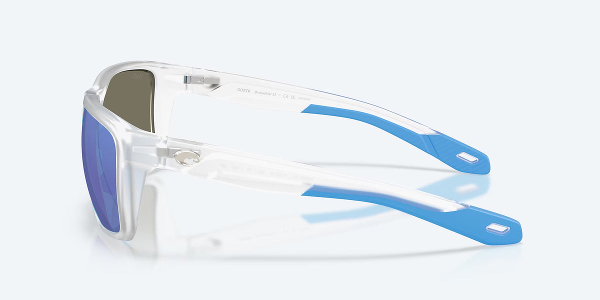 Costa Del Mar Broadbill II Polarized Sunglasses MatteClear BlueMirror 580G