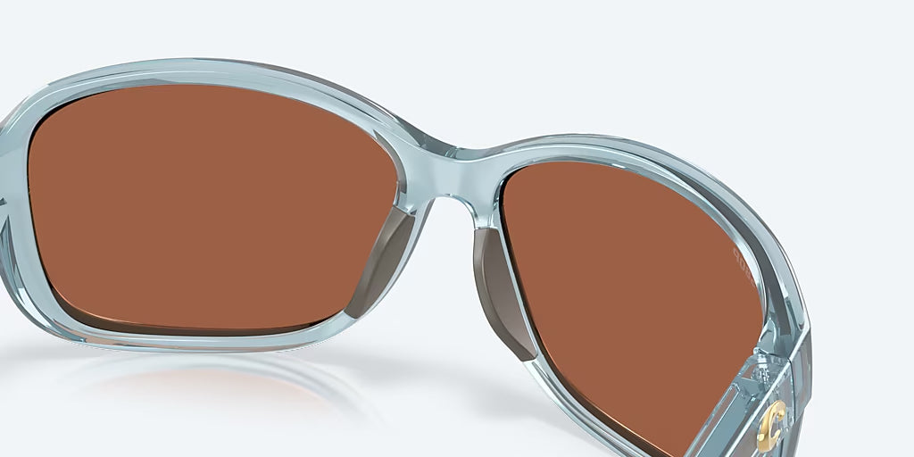Costa Del Mar Seadrift Polarized Sunglasses TranslucentSiltBlue CopperSilverMirror 580P