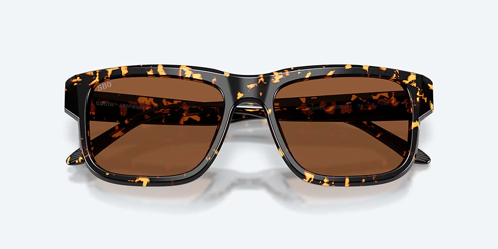 Costa Del Mar ShipWrecks Polarized Sunglasses  Tortoise Copper 580MG
