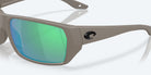 Costa Del Mar Tailfin Polarized Sunglasses MatteOliveShale GreenMirror 580G
