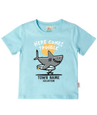 Tank Stream Skater Shark Boys Tee Pompano-seaBLUE 2