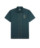 Jetty Marshall Embroidered Linen Shirt Blue L