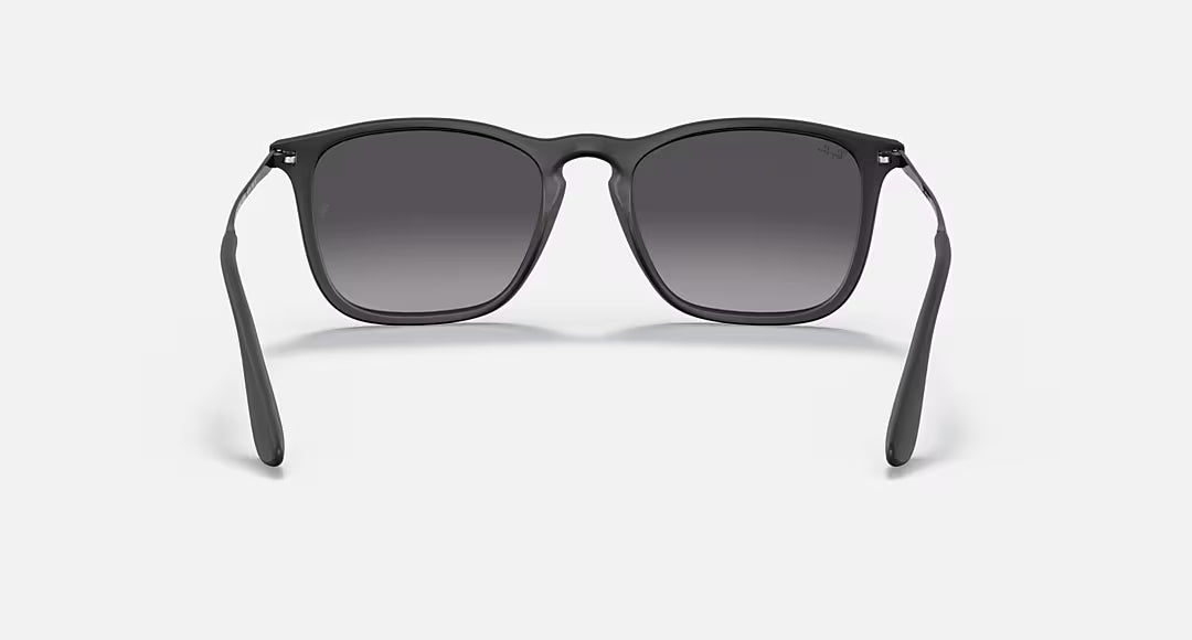 Ray-Ban Chris Polarized Sunglasses RubberBlack LtGreyGradientDkGrey