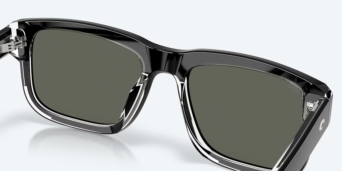Costa Del Mar ShipWrecks Polarized Sunglasses  Black Grey 580MG