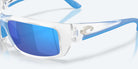 Costa Del Mar Fantail Sunglasses MatteClear Blue Mirror 580G