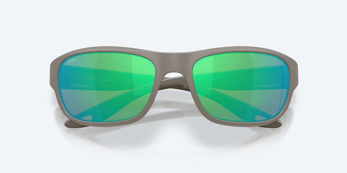 Costa Del Mar Clipperton Polarized Sunglasses MatteOliveShale GreenMirror 580G