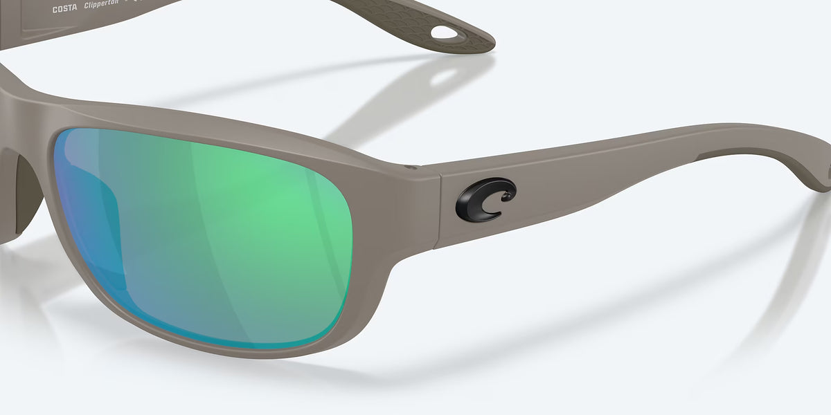 Costa Del Mar Clipperton Polarized Sunglasses MatteOliveShale GreenMirror 580G