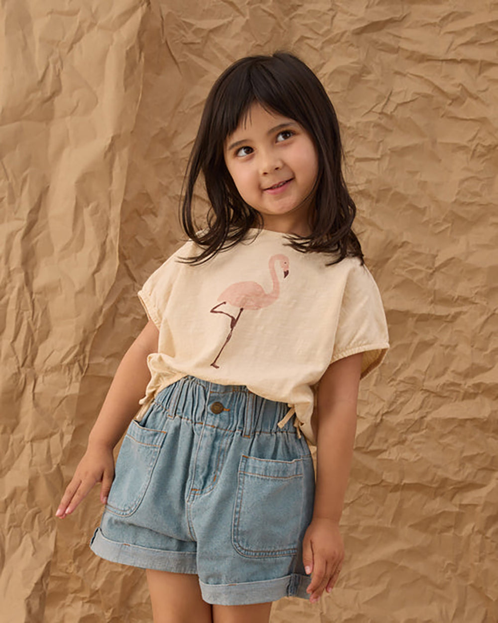 Rylee + Cru Alba Shorts Denim Washed Blue 10-11Y