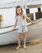 Rylee + Cru Knit Vest Set Marine Stripe 2-3Y