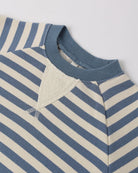 Rylee + Cru Crewneck Romper Marine Stripe 2-3Y