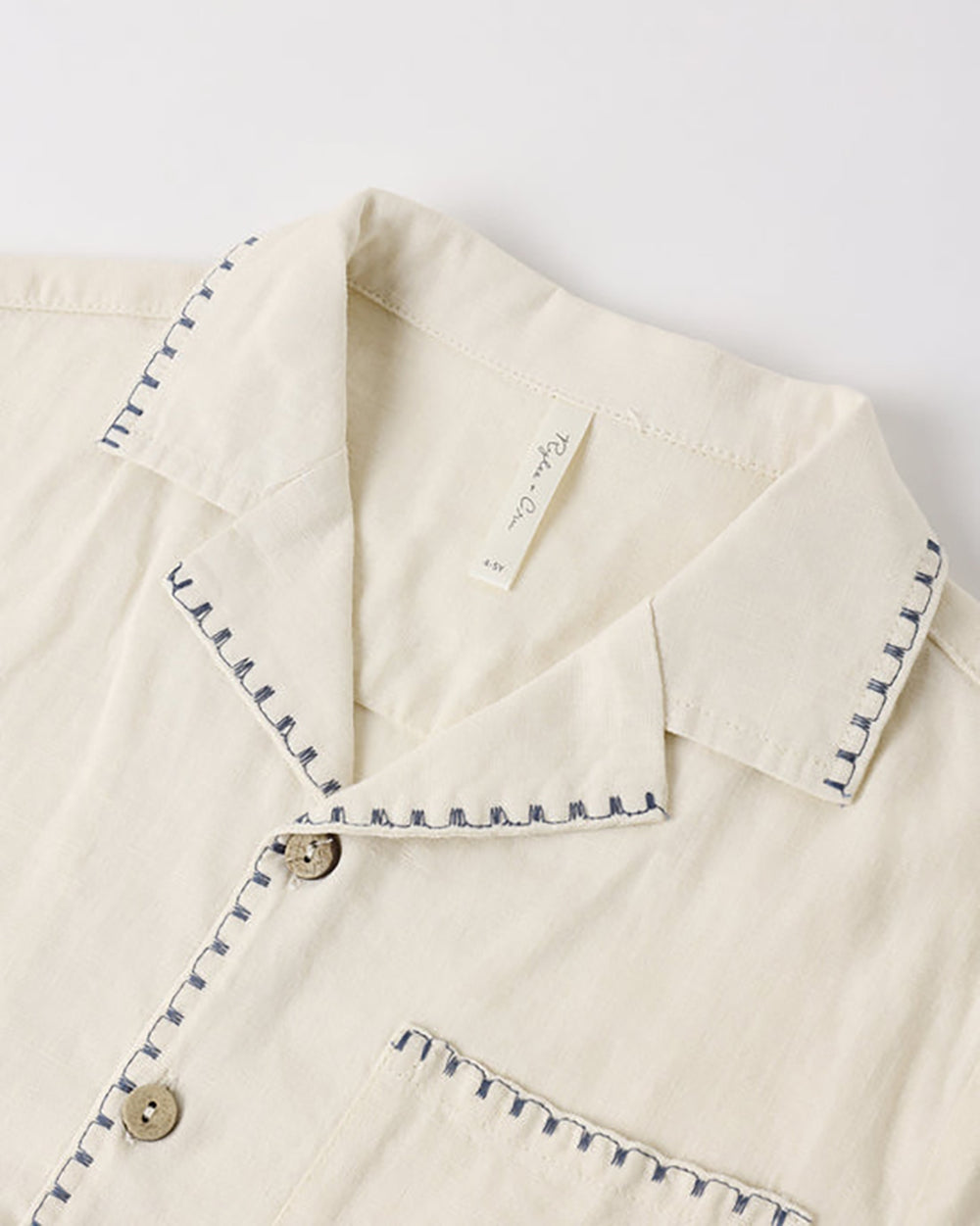 Rylee + Cru Lapel Collar Shirt Sailor 8-9Y