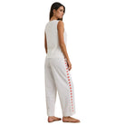 RHYTHM MELIA FLORAL EMBROIDERED BEACH PANT WHITE 08