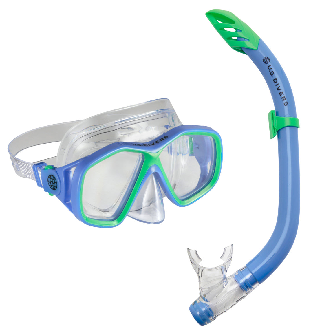 US Divers Redondo Snorkeling Combo Blue/Green