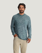 Free Fly Bamboo Lightweight Hoodie Tidal Flow Print Stormy Sea S