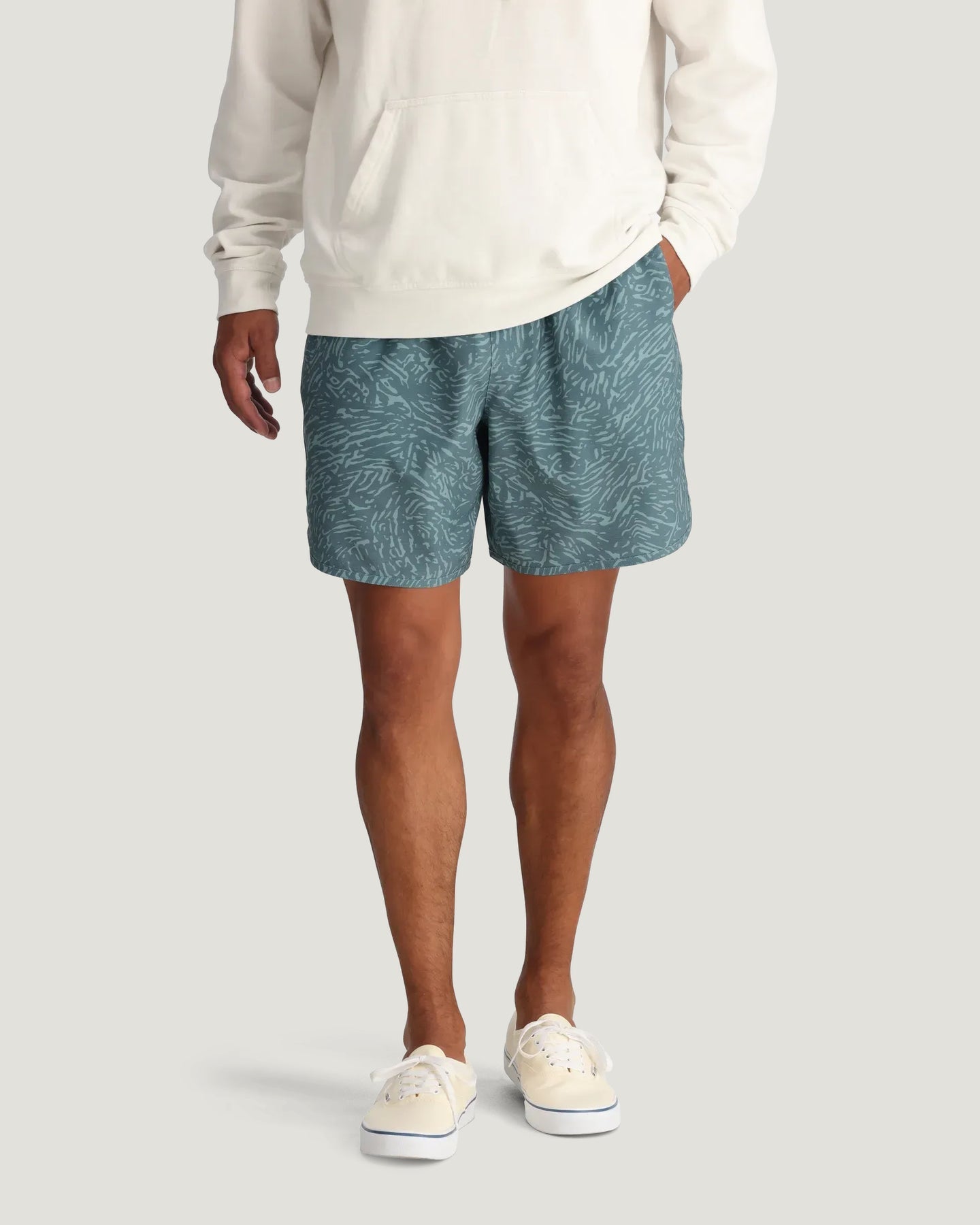 Free Fly Reverb Short 7 TidalFlowPrintStormySea XL