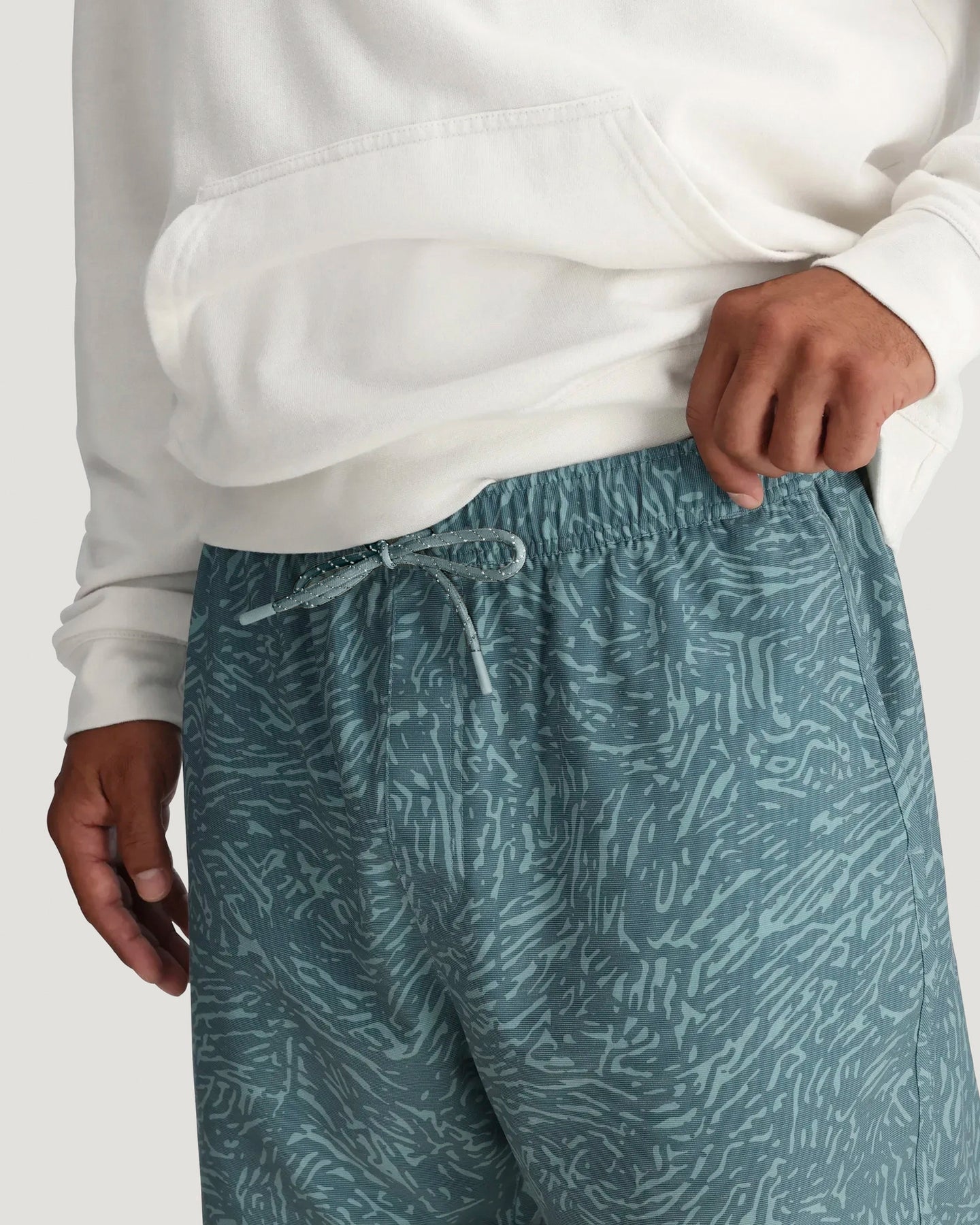 Free Fly Reverb Short 7 TidalFlowPrintStormySea XL