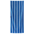 Nomadix Organic Beach Towel Cabana Stripe Coastal Blue 30" x 72.5"