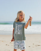 Feather 4 Arrow  Boys Classic Boardshort SAG-Sage 4T
