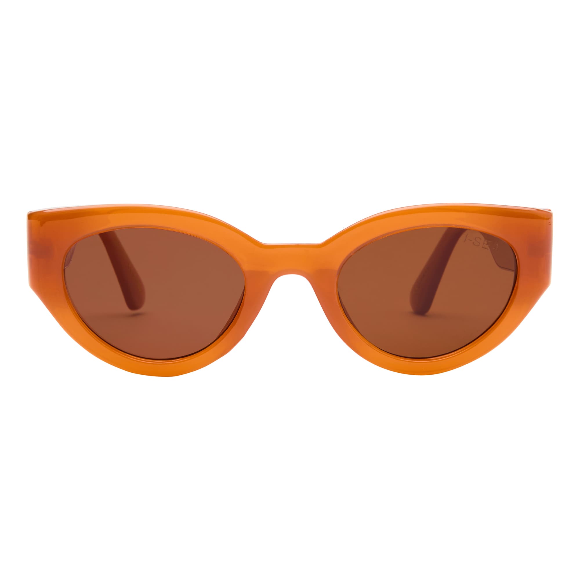 I-SEA ASHBURY SKY WOMEN'S POLARIZED SUNGLASSES APRICOT / BROWN POLARIZED LENS