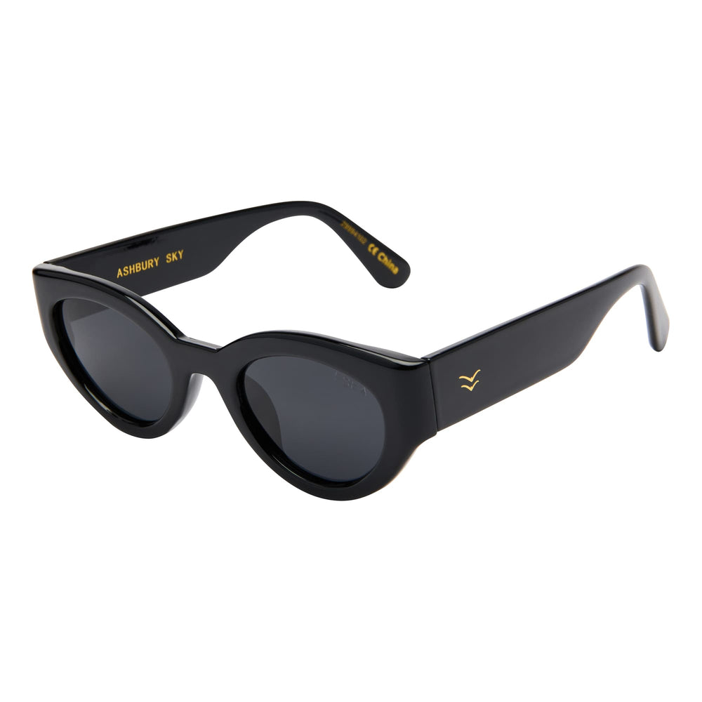 I-SEA ASHBURY SKY WOMEN'S POLARIZED SUNGLASSES BLACK / SMOKE POLARIZED LENS
