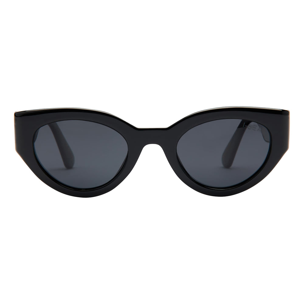 I-SEA ASHBURY SKY WOMEN'S POLARIZED SUNGLASSES BLACK / SMOKE POLARIZED LENS